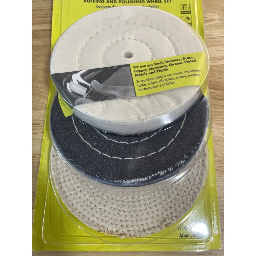 RYOBI A04BW11 Buffing and Polishing Wheel Set (3-Piece) 6